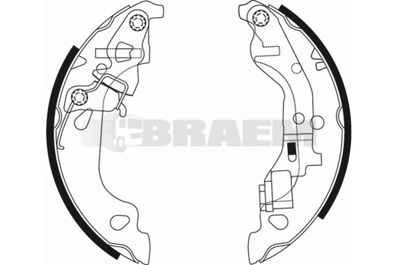 Lkw- und Busersatzteile - Bremssystem - Scheibenbremse und Trommelbremse - Bremsbacke - TEX91054400