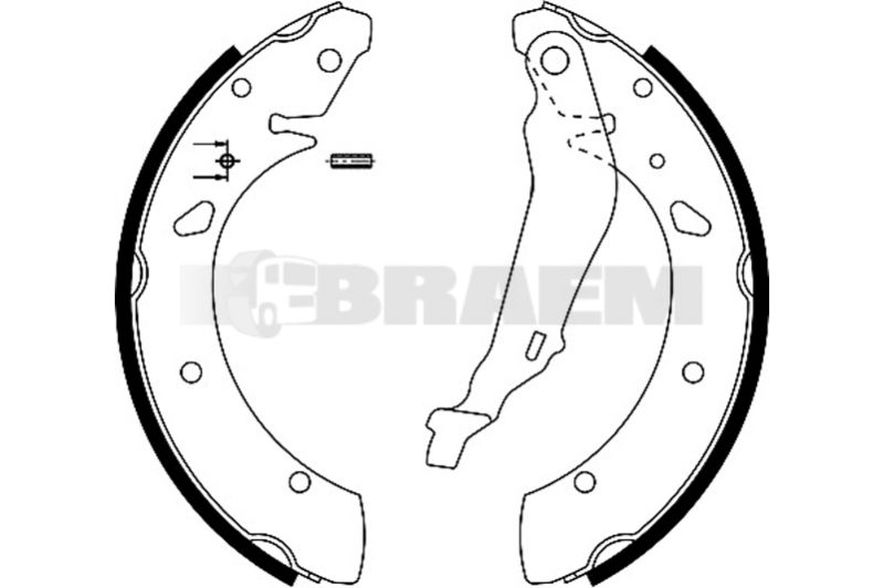 Lkw- und Busersatzteile - Bremssystem - Scheibenbremse und Trommelbremse - Bremsbacke - TEX91055200