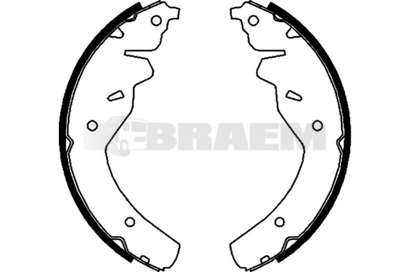 Lkw- und Busersatzteile - Bremssystem - Scheibenbremse und Trommelbremse - Bremsbacke - TEX91055900
