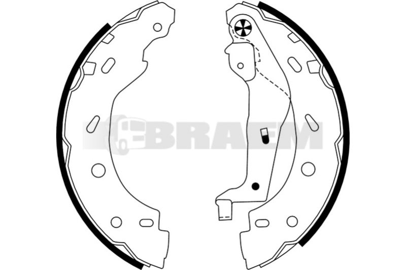 Lkw- und Busersatzteile - Bremssystem - Scheibenbremse und Trommelbremse - Bremsbacke - TEX91057300