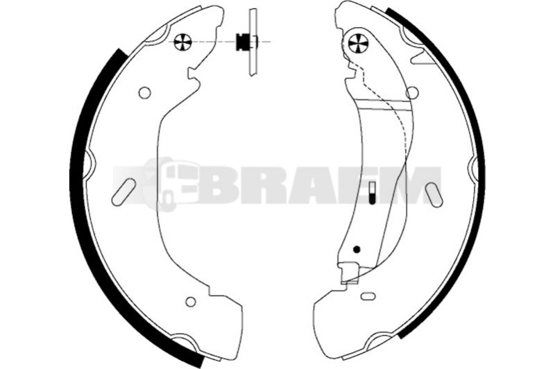 Lkw- und Busersatzteile - Bremssystem - Scheibenbremse und Trommelbremse - Bremsbacke - TEX91058300