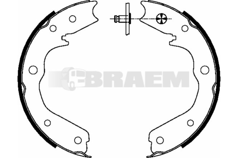 Lkw- und Busersatzteile - Bremssystem - Scheibenbremse und Trommelbremse - Bremsbacke - TEX91059200