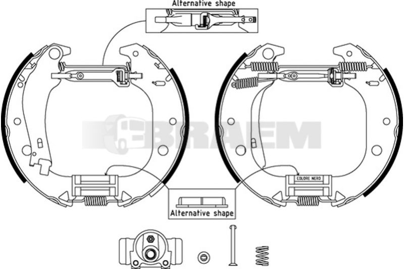 Lkw- und Busersatzteile - Bremssystem - Scheibenbremse und Trommelbremse - Bremsbacke - TEX91059900