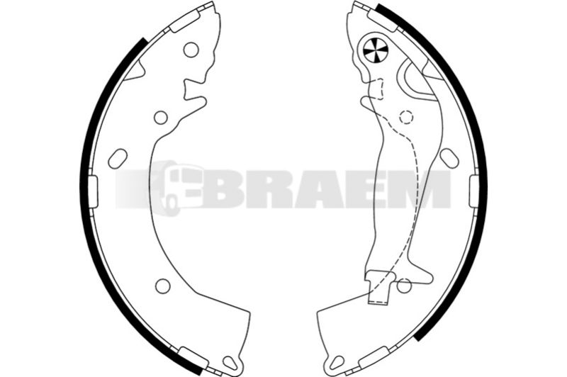 Lkw- und Busersatzteile - Bremssystem - Scheibenbremse und Trommelbremse - Bremsbacke - TEX91063300