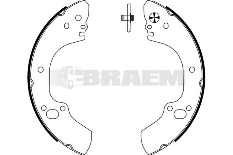 Lkw- und Busersatzteile - Bremssystem - Scheibenbremse und Trommelbremse - Bremsbacke - TEX91063400