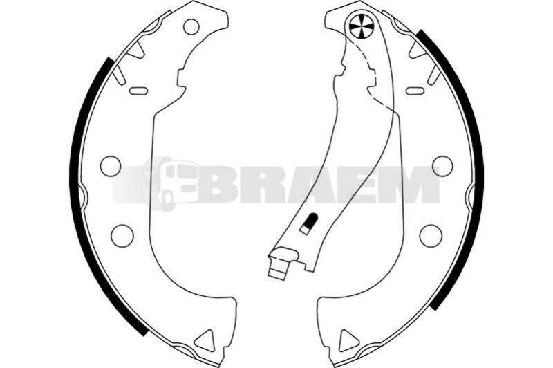 Lkw- und Busersatzteile - Bremssystem - Scheibenbremse und Trommelbremse - Bremsbacke - TEX91064700