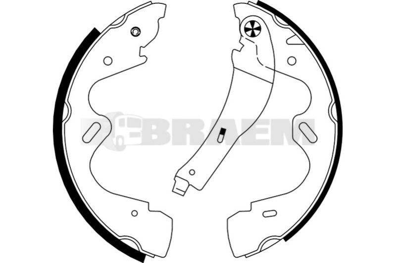 Lkw- und Busersatzteile - Bremssystem - Scheibenbremse und Trommelbremse - Bremsbacke - TEX91065100