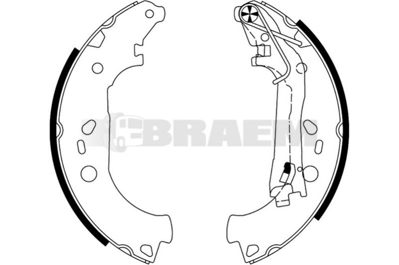 Lkw- und Busersatzteile - Bremssystem - Scheibenbremse und Trommelbremse - Bremsbacke - TEX91067600