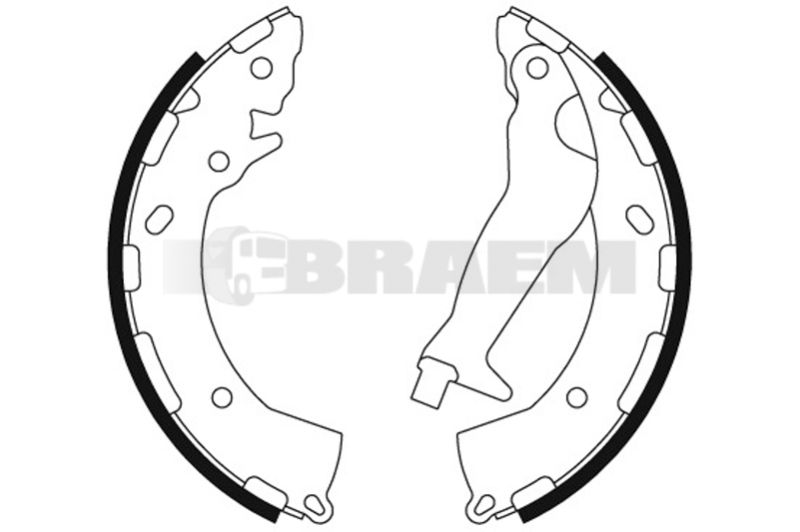 Lkw- und Busersatzteile - Bremssystem - Scheibenbremse und Trommelbremse - Bremsbacke - TEX91072600