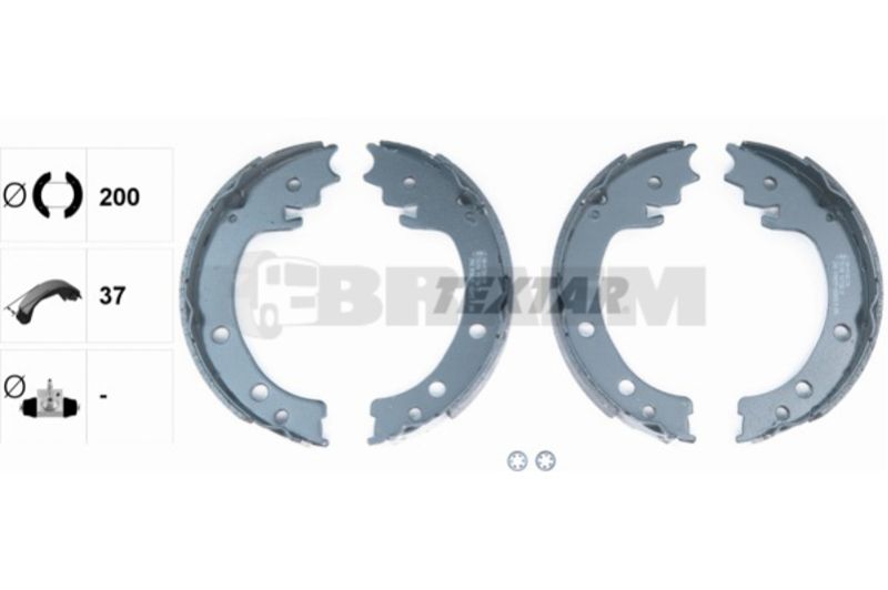 Lkw- und Busersatzteile - Bremssystem - Scheibenbremse und Trommelbremse - Bremsbacke - TEX91077000