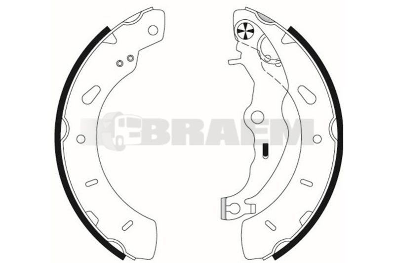 Lkw- und Busersatzteile - Bremssystem - Scheibenbremse und Trommelbremse - Bremsbacke - TEX91079800