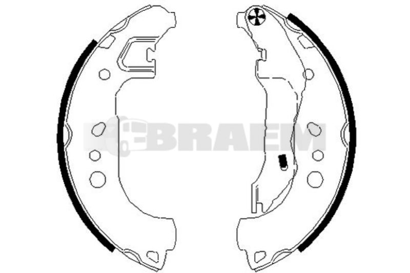 Lkw- und Busersatzteile - Bremssystem - Scheibenbremse und Trommelbremse - Bremsbacke - TEX91080100
