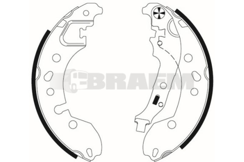 Lkw- und Busersatzteile - Bremssystem - Scheibenbremse und Trommelbremse - Bremsbacke - TEX91080700