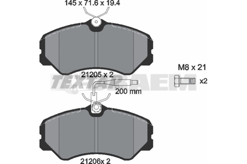 Lkw- und Busersatzteile - Bremssystem - Scheibenbremse und Trommelbremse - Bremsscheibe - TEX92042900