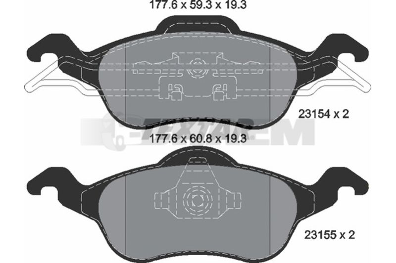 Lkw- und Busersatzteile - Bremssystem - Scheibenbremse und Trommelbremse - Bremsscheibe - TEX92096203