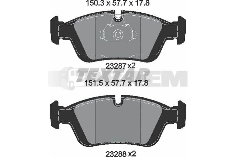 Lkw- und Busersatzteile - Bremssystem - Scheibenbremse und Trommelbremse - Bremsscheibe - TEX92097205