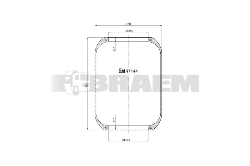 Pièces détachées camions et bus - Suspension - Suspension - Coussin pneumatique - VBA000.392