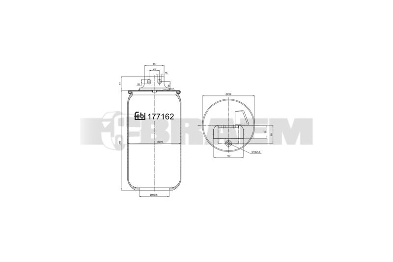 Pièces détachées camions et bus - Suspension - Suspension - Coussin pneumatique - VBA000.820