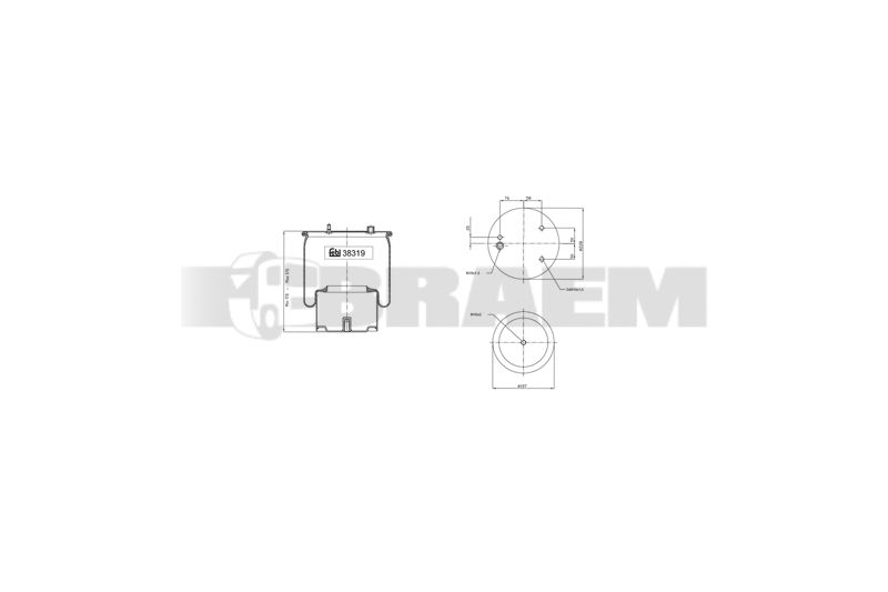 Pièces détachées camions et bus - Suspension - Suspension - Coussin pneumatique - VBA001.506
