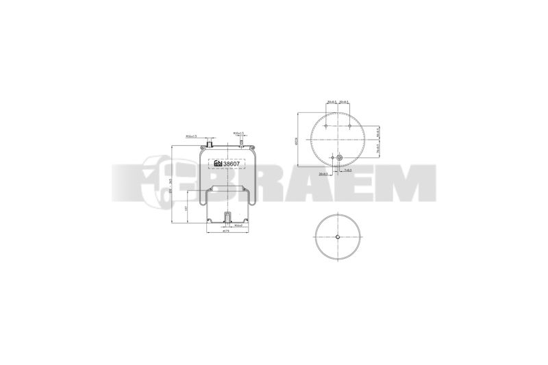 Pièces détachées camions et bus - Suspension - Suspension - Coussin pneumatique - VBA001.510