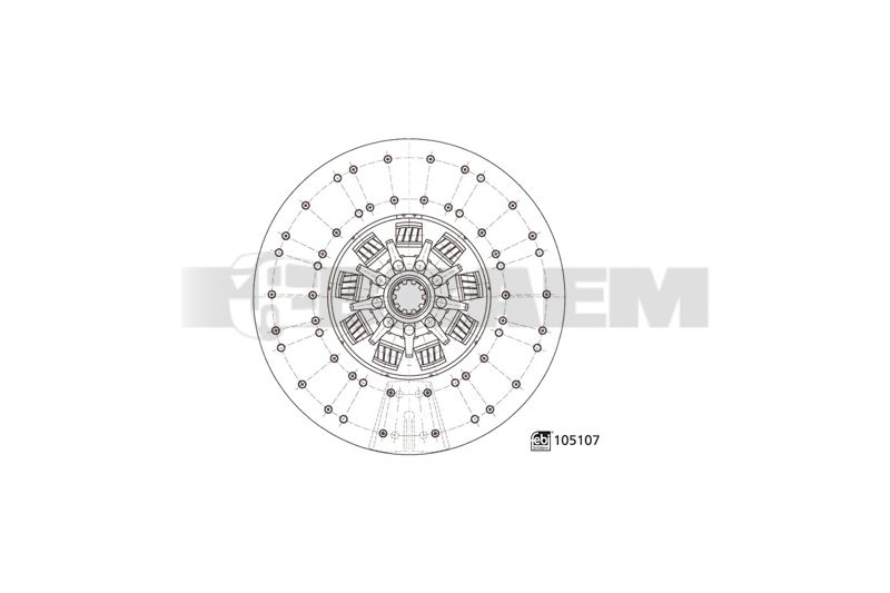 Pièces détachées camions et bus - Embrayage - Disque d'accouplement - VBA001.879