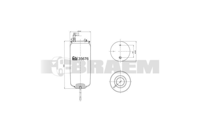 Pièces détachées camions et bus - Suspension - Suspension - Coussin pneumatique - VBA004.387