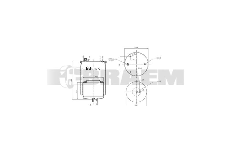 Pièces détachées camions et bus - Suspension - Suspension - Coussin pneumatique - VBA004.656
