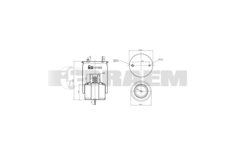Pièces détachées camions et bus - Suspension - Suspension - Coussin pneumatique - VBA004.659