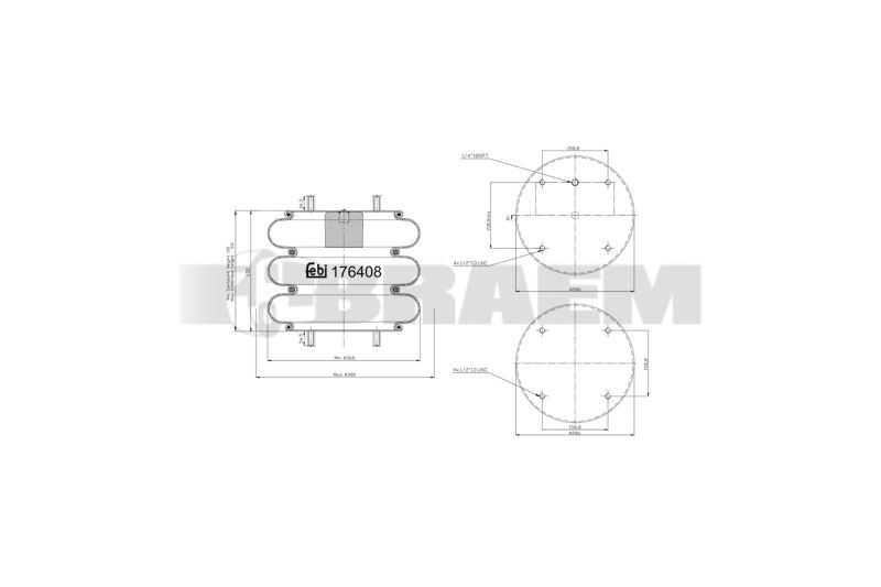 Pièces détachées camions et bus - Suspension - Suspension - Coussin pneumatique - VBA005.468