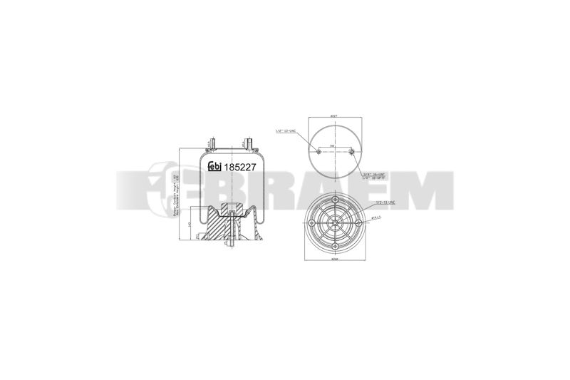 Pièces détachées camions et bus - Suspension - Suspension - Coussin pneumatique - VBA005.879