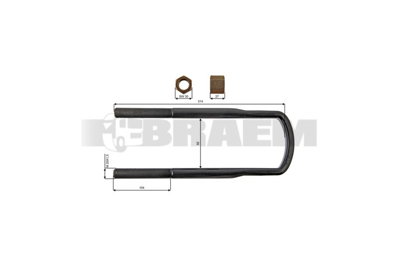Pièces détachées camions et bus - Suspension - Suspension - Bride de ressort - VBA006.258