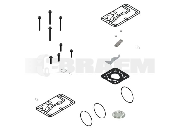 Lkw- und Busersatzteile - Bremssystem - Luftpresser - Ventil Deckel - WES412.352.002.2
