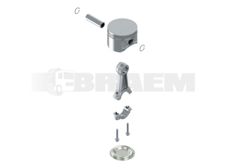 Lkw- und Busersatzteile - Bremssystem - Luftpresser - Kolben - WES412.352.929.2