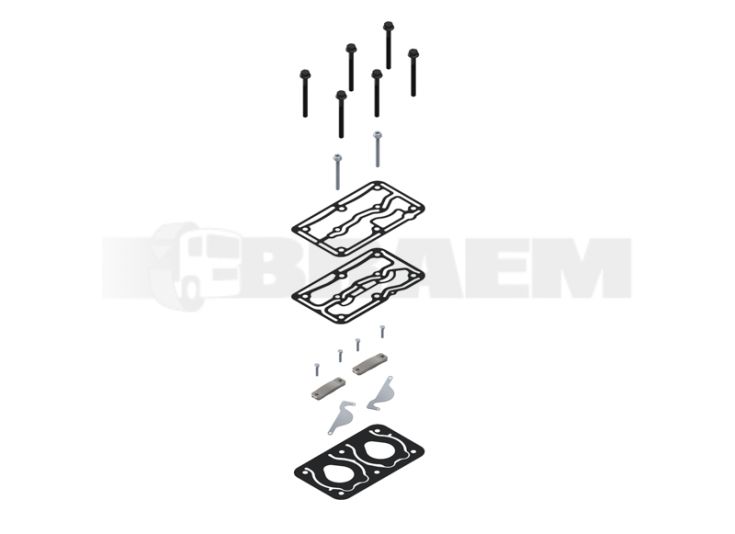 Lkw- und Busersatzteile - Bremssystem - Luftpresser - Ventil Deckel - WES412.704.945.2