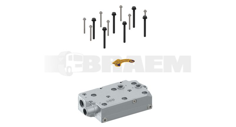Lkw- und Busersatzteile - Bremssystem - Luftpresser - Zylinderkopf - WES912.540.920.2